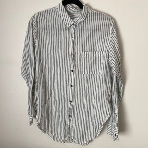 Stripe button down blouse